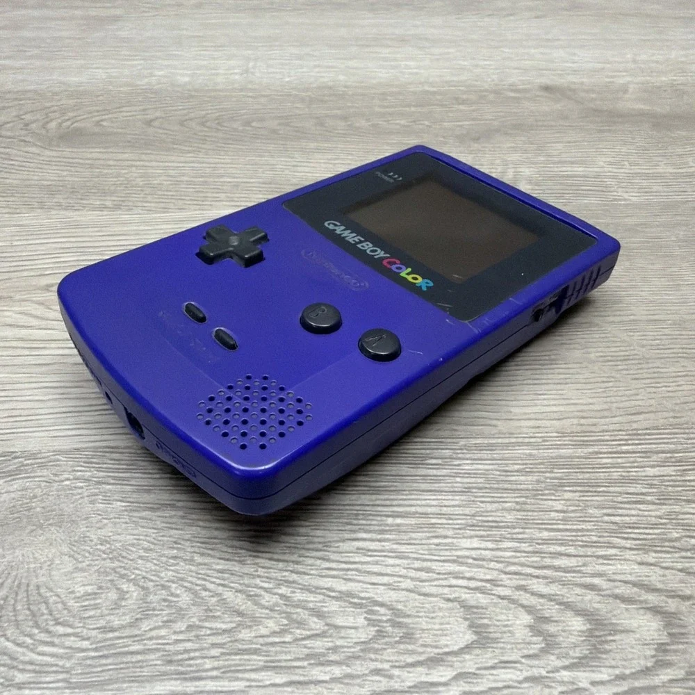 Nintendo Game Boy Blue Handheld System CGB-001 Battery Powered W/ Tetris Game